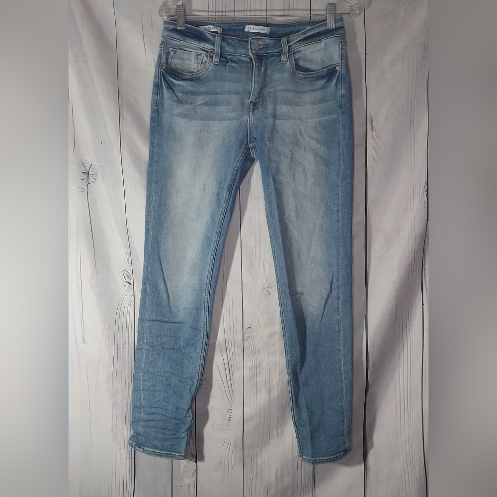 Vigoss Thompson Tomboy Light Wash Whiskered Jeans
